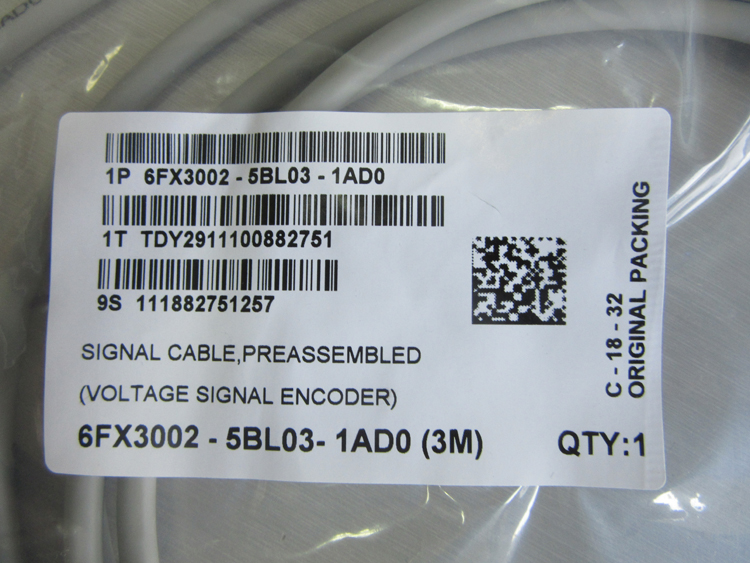 SIEMENS SIGNAL CABLE 6FX3002-5BL03-1AD0/1AF0/1AH0/1BA0/1BF0/1CA0