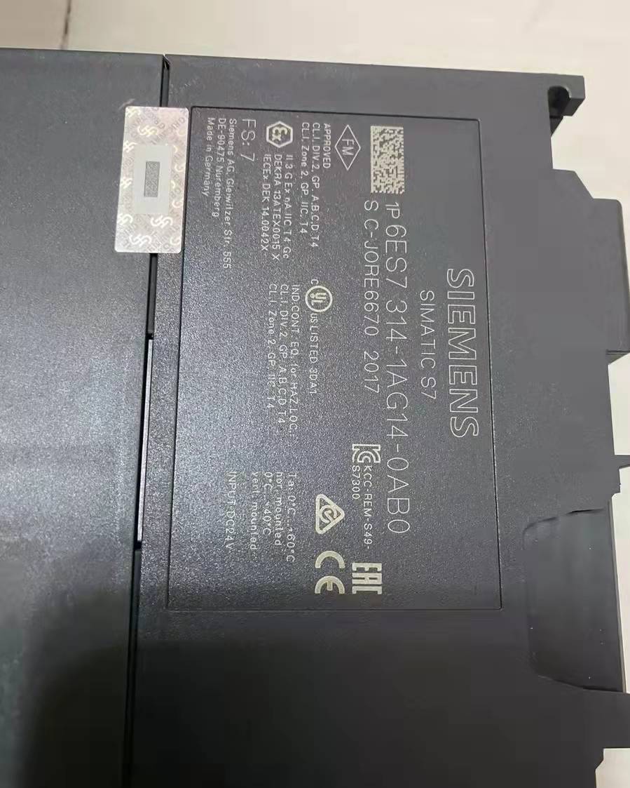SIEMENS PLC S7-300 6ES7 314-1AG14-0AB0 CPU MODULE