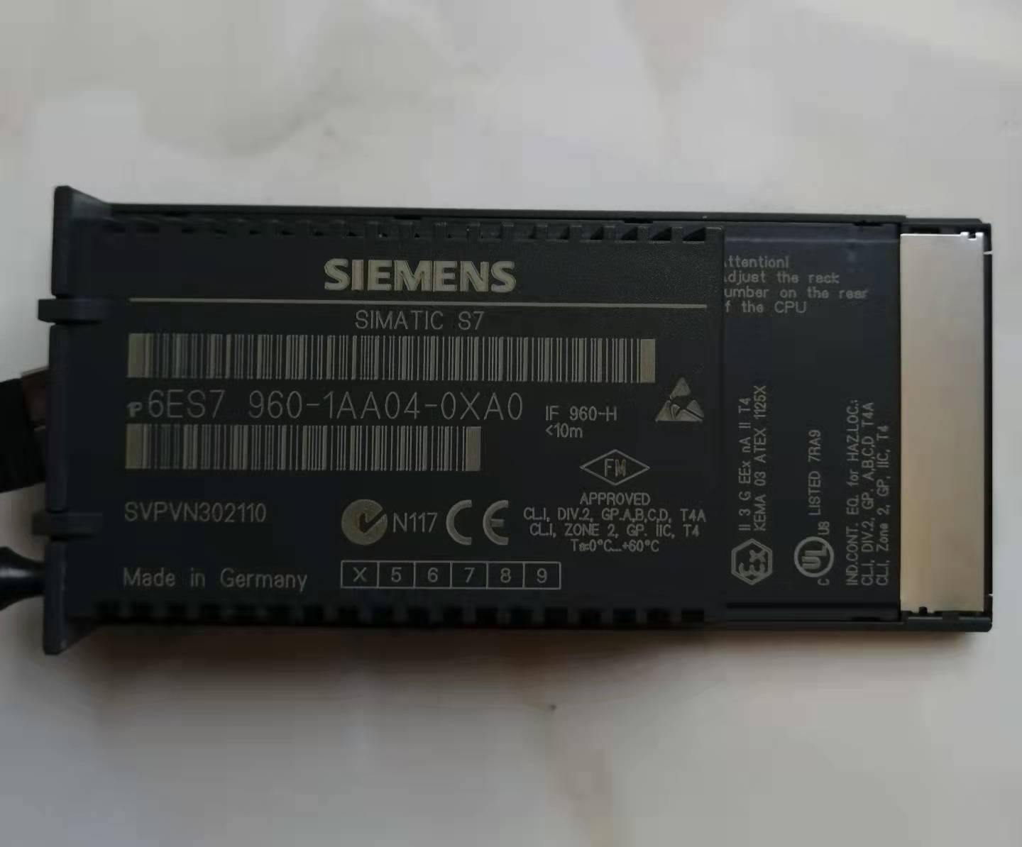 SIEMENS PLC CONTROL BOARD 6ES7 960-1AA04-0XA0