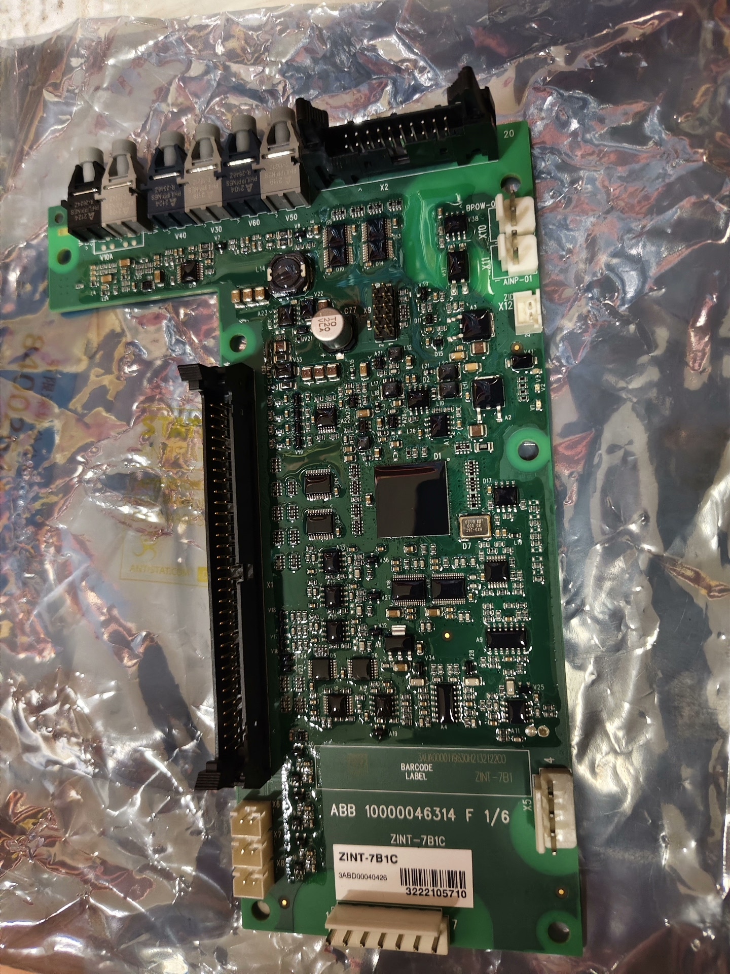 ABB fiber optic communication board ZINT-7B1C 3AUA0000119630