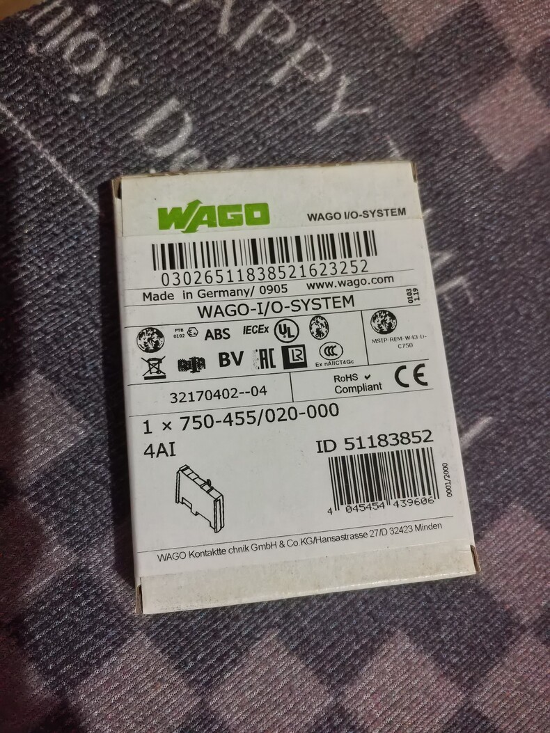 WAGO MODULE 750-455/020-000